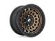 Fuel Wheels Zephyr Matte Bronze with Black Bead Ring Wheel; 17x9; 1mm Offset (99-04 Jeep Grand Cherokee WJ)