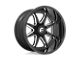 Fuel Wheels Hammer Gloss Black Milled Wheel; 20x9; 1mm Offset (11-21 Jeep Grand Cherokee WK2)