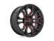 Fuel Wheels Rage Gloss Black with Red Tinted Clear Wheel; 20x9; 1mm Offset (11-21 Jeep Grand Cherokee WK2)