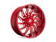 Fuel Wheels Saber Candy Red Milled Wheel; 20x9; 1mm Offset (11-21 Jeep Grand Cherokee WK2)