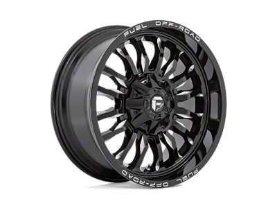 Fuel Wheels Arc Gloss Black Milled Wheel; 20x9; 1mm Offset (07-18 Jeep Wrangler JK)