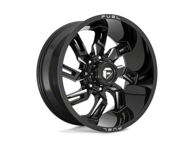 Fuel Wheels Lockdown Gloss Black Milled Wheel; 20x9; 1mm Offset (07-18 Jeep Wrangler JK)