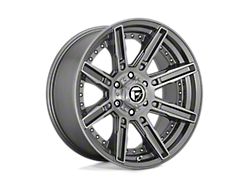 Fuel Wheels Rogue Platinum Brushed Gunmetal Tinted Clear Wheel; 20x9; 1mm Offset (07-18 Jeep Wrangler JK)