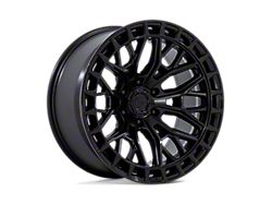 Fuel Wheels Sigma Blackout with Gloss Black Lip Wheel; 17x9; -12mm Offset (07-18 Jeep Wrangler JK)