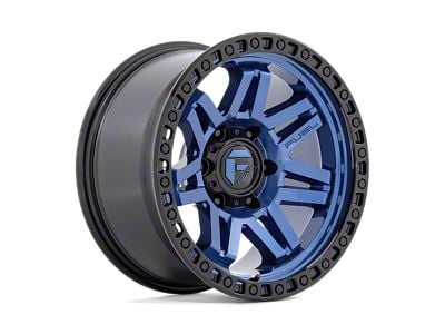 Fuel Wheels Syndicate Dark Blue with Black Ring Wheel; 17x9; 1mm Offset (07-18 Jeep Wrangler JK)