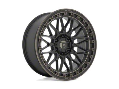 Fuel Wheels Trigger Matte Black with Dark Tint Wheel; 17x9; 1mm Offset (07-18 Jeep Wrangler JK)