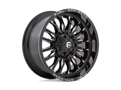 Fuel Wheels Arc Gloss Black Milled Wheel; 20x9; 1mm Offset (97-06 Jeep Wrangler TJ)