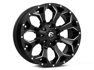 Fuel Wheels Assault Gloss Black Milled Wheel; 20x10; -18mm Offset (87-95 Jeep Wrangler YJ)