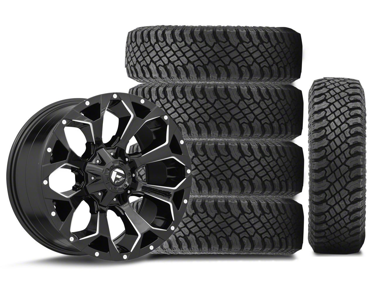 Jeep Wrangler 20x9 Fuel Assault Wheel & 35in Atturo All-Terrain Trail ...