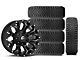 17x9 Fuel Assault Wheel & 35in Atturo All-Terrain Trail Blade X/T Tire Package; Set of 5 (07-18 Jeep Wrangler JK)