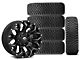 18x9 Fuel Assault Wheel & 33in Atturo All-Terrain Trail Blade X/T Tire Package; Set of 5 (07-18 Jeep Wrangler JK)