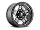 Fuel Wheels Anza Anthracite with Black Ring 6-Lug Wheel; 17x8.5; -6mm Offset (03-09 4Runner)