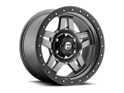 Fuel Wheels Anza Anthracite with Black Ring 6-Lug Wheel; 17x8.5; 6mm Offset (03-09 4Runner)