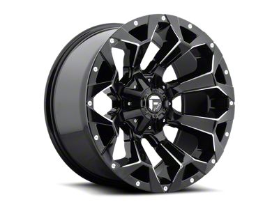 Fuel Wheels Assault Gloss Black Milled 6-Lug Wheel; 17x9; -12mm Offset (03-09 4Runner)