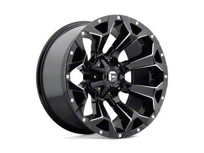 Fuel Wheels Assault Gloss Black Milled 6-Lug Wheel; 22x10; -18mm Offset (03-09 4Runner)