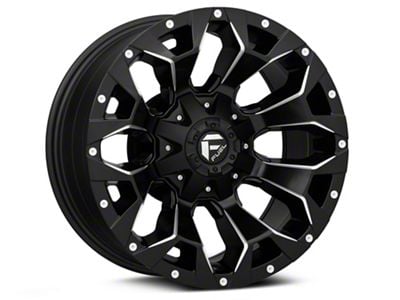 Fuel Wheels Assault Satin Black Milled 6-Lug Wheel; 17x9; -12mm Offset (03-09 4Runner)