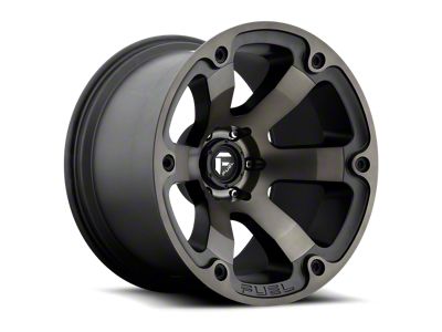 Fuel Wheels Beast Matte Black Machined with Dark Tint 6-Lug Wheel; 18x9; -12mm Offset (03-09 4Runner)