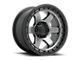 Fuel Wheels Block Matte Gunmetal with Black Ring 6-Lug Wheel; 18x9; 1mm Offset (03-09 4Runner)