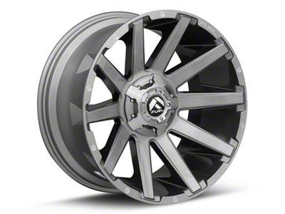 Fuel Wheels Contra Platinum Brushed Gunmetal with Tinted Clear 6-Lug Wheel; 22x12; -43mm Offset (03-09 4Runner)