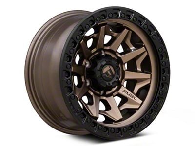 Fuel Wheels Covert Matte Bronze with Black Bead Ring 6-Lug Wheel; 17x9; 1mm Offset (03-09 4Runner)