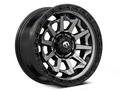 Fuel Wheels Covert Matte Gunmetal with Black Bead Ring 6-Lug Wheel; 17x8.5; 0mm Offset (03-09 4Runner)