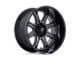 Fuel Wheels Darkstar Matte Gunmetal with Black Lip 6-Lug Wheel; 20x10; -18mm Offset (03-09 4Runner)