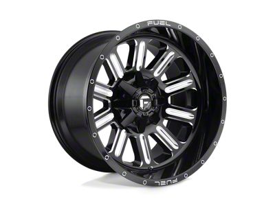 Fuel Wheels Hardline Gloss Black Milled 6-Lug Wheel; 17x9; -12mm Offset (03-09 4Runner)