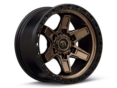 Fuel Wheels Kicker Matte Bronze with Black Bead Ring 6-Lug Wheel; 17x9; -12mm Offset (03-09 4Runner)