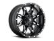 Fuel Wheels Lethal Matte Black Milled 6-Lug Wheel; 18x9; 1mm Offset (03-09 4Runner)