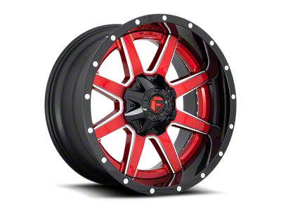 Fuel Wheels Maverick Candy Red with Gloss Black Lip 6-Lug Wheel; 20x10; -19mm Offset (03-09 4Runner)