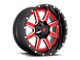 Fuel Wheels Maverick Candy Red with Gloss Black Lip 6-Lug Wheel; 20x10; -19mm Offset (03-09 4Runner)