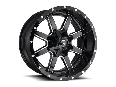 Fuel Wheels Maverick Gloss Black Milled 6-Lug Wheel; 17x9; 1mm Offset (03-09 4Runner)