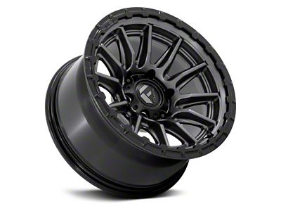 Fuel Wheels Piston Matte Gunmetal with Gloss Black Lip 6-Lug Wheel; 17x9; 1mm Offset (03-09 4Runner)