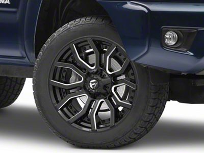 Fuel Wheels Rage Gloss Black Milled 6-Lug Wheel; 20x9; 1mm Offset (03-09 4Runner)