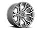 Fuel Wheels Rage Platinum Brushed Gunmetal Tinted Clear 6-Lug Wheel; 24x12; -44mm Offset (03-09 4Runner)