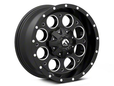 Fuel Wheels Revolver Matte Black Milled 6-Lug Wheel; 18x9; -12mm Offset (03-09 4Runner)