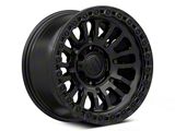 Fuel Wheels Rincon Matte Black with Gloss Black Lip 6-Lug Wheel; 20x9; 1mm Offset (03-09 4Runner)