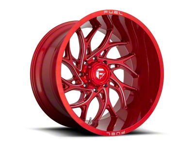 Fuel Wheels Runner Candy Red Milled 6-Lug Wheel; 24x12; -44mm Offset (03-09 4Runner)