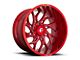 Fuel Wheels Runner Candy Red Milled 6-Lug Wheel; 24x12; -44mm Offset (03-09 4Runner)