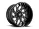 Fuel Wheels Runner Gloss Black Milled 6-Lug Wheel; 24x14; -75mm Offset (03-09 4Runner)