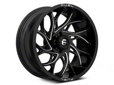 Fuel Wheels Runner Gloss Black Milled 6-Lug Wheel; 26x14; -75mm Offset (03-09 4Runner)