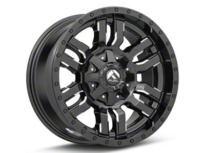 Fuel Wheels Sledge Gloss Black Milled 6-Lug Wheel; 18x9; 1mm Offset (03-09 4Runner)