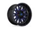 Fuel Wheels Stroke Gloss Black with Blue Tinted Clear 6-Lug Wheel; 17x9; -12mm Offset (03-09 4Runner)