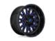 Fuel Wheels Stroke Gloss Black with Blue Tinted Clear 6-Lug Wheel; 20x10; -19mm Offset (03-09 4Runner)