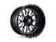 Fuel Wheels Stroke Gloss Black Milled 6-Lug Wheel; 17x9; -12mm Offset (03-09 4Runner)