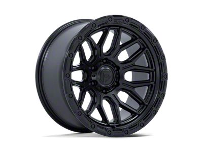 Fuel Wheels Surge Matte Black with Gloss Black Lip 6-Lug Wheel; 17x9; 1mm Offset (03-09 4Runner)