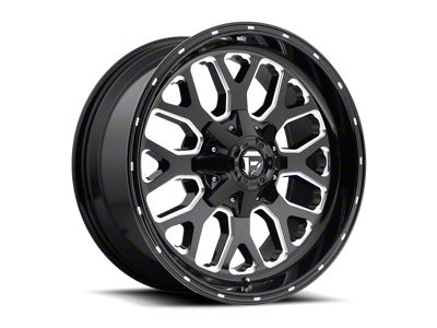 Fuel Wheels Titan Gloss Black Milled 6-Lug Wheel; 18x9; 1mm Offset (03-09 4Runner)