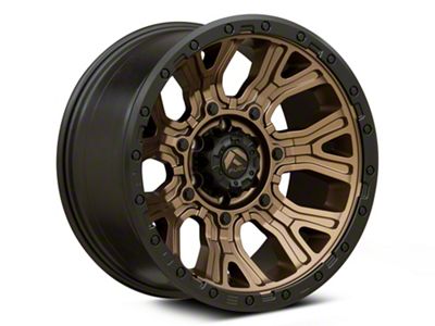 Fuel Wheels Traction Matte Bronze with Black Ring 6-Lug Wheel; 17x9; -12mm Offset (03-09 4Runner)