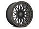 Fuel Wheels Trigger Matte Black Dark Tint 6-Lug Wheel; 17x9; 1mm Offset (03-09 4Runner)