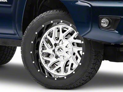 Fuel Wheels Triton Chrome with Gloss Black Lip 6-Lug Wheel; 20x10; -19mm Offset (03-09 4Runner)